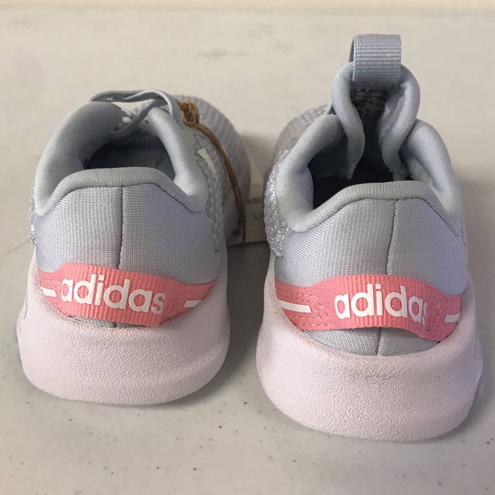 adidas Unisex Child Size 5 Racer TR 2.0 Running Shoes, Grey - Picture 4 of 6